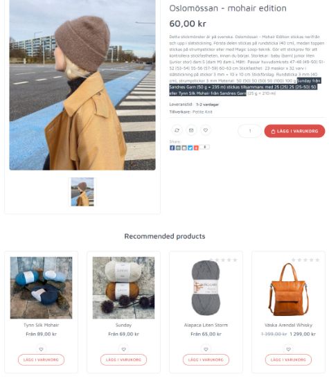 Picture of Recommended Products plugin for nopCommerce